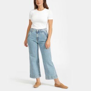 Everlane Wide Leg Jean in Light Wash Size 25 Ankle Length